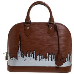 Louis Vuitton Canelle Epi Leather Dubai Skyline Alma PM Bag