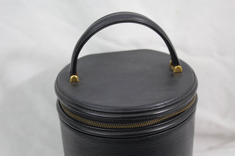 Louis Vuitton Black Epi Cannes Vanity Case Leather ref.188012