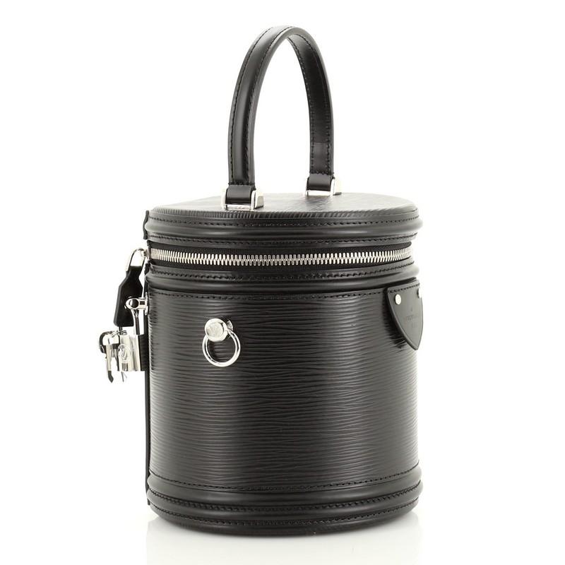 Black Louis Vuitton Cannes Handbag Epi Leather