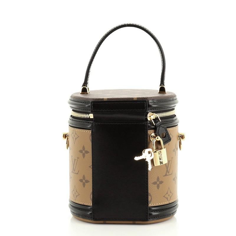 Louis Vuitton Cannes Handbag Reverse Monogram Canvas In Good Condition In NY, NY