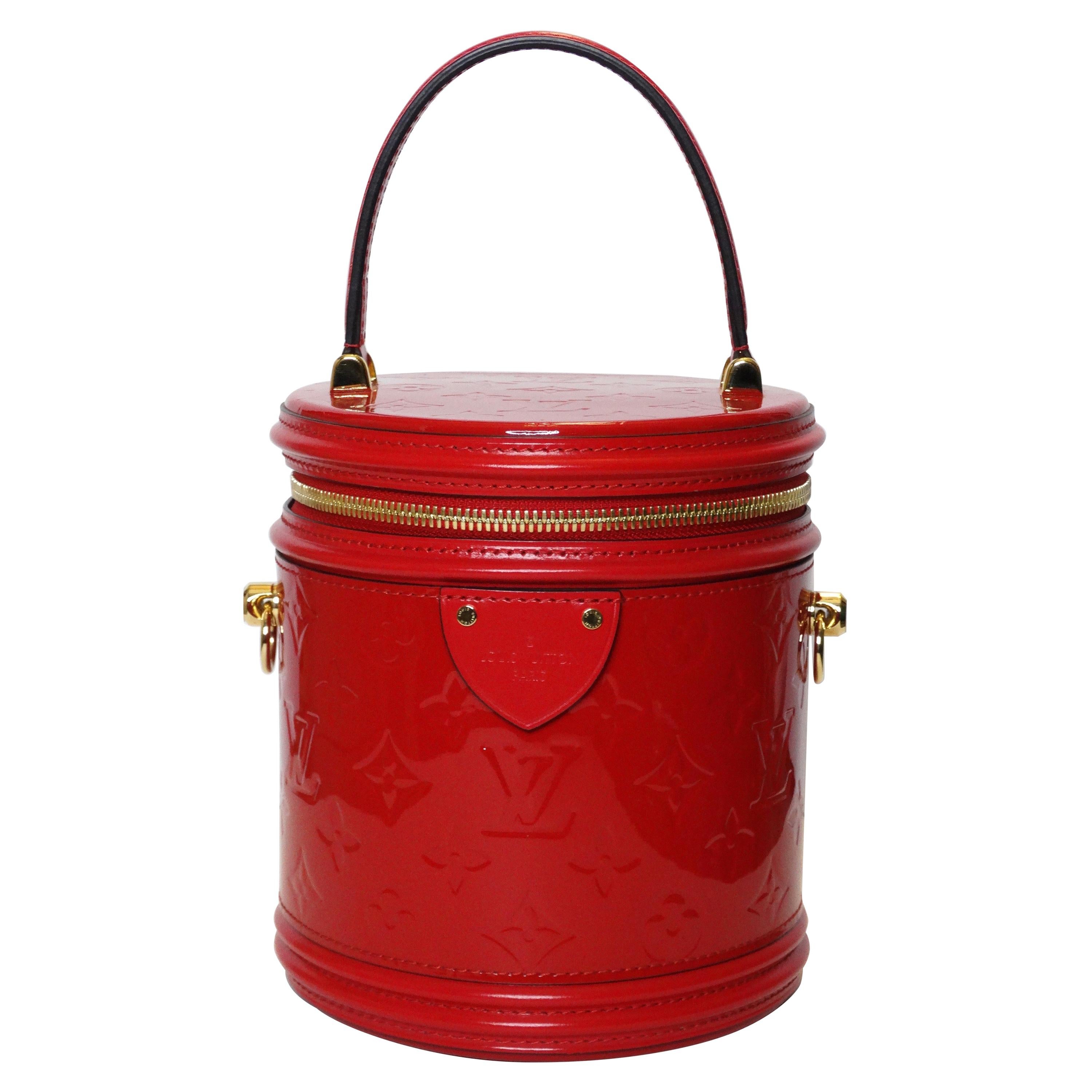 Louis Vuitton Cannes "Rouge" Monogram Veris Handbag