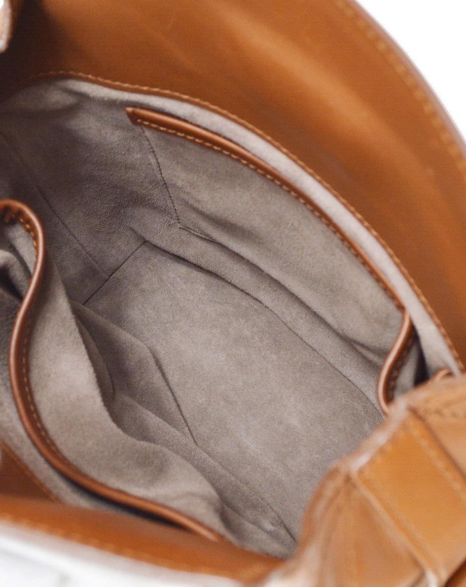 Louis Vuitton Canteen Cognac Silver Leather Saddle Crossbody Shoulder Bag In Good Condition In Chicago, IL