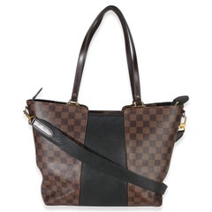 Louis Vuitton Canvas Damier Ebene Taurillon Jersey Tote