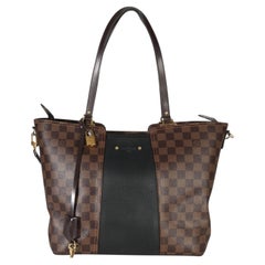 Louis Vuitton Canvas Damier Ebene Taurillon Jersey Tote