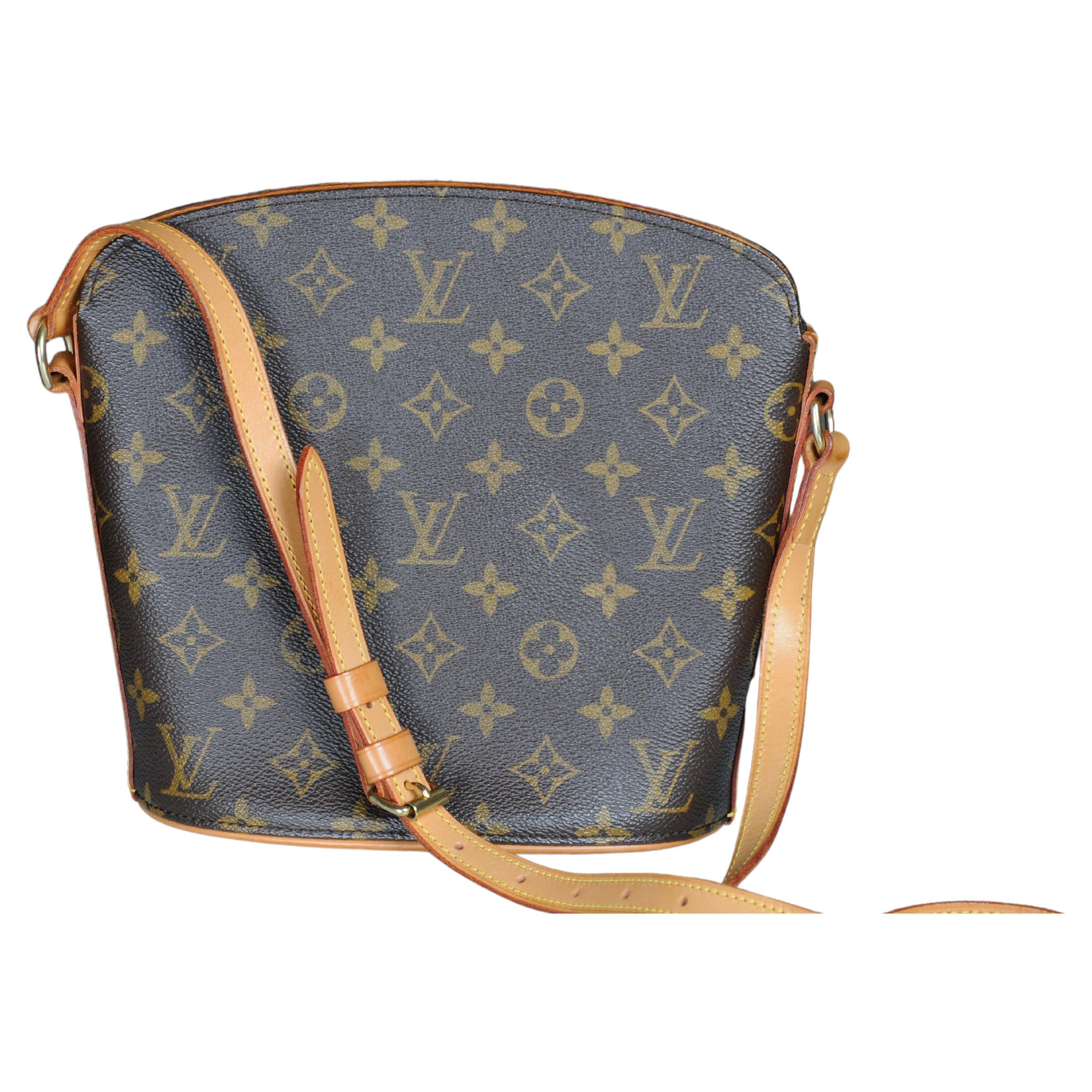 Louis Vuitton Canvas Drouot Crossbody Bag   For Sale