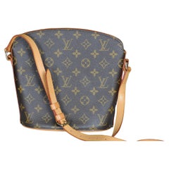 Used Louis Vuitton Canvas Drouot Crossbody Bag  