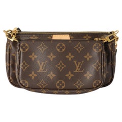 Louis Vuitton Canvas Monogram Khaki Multi Pochette Accessoires