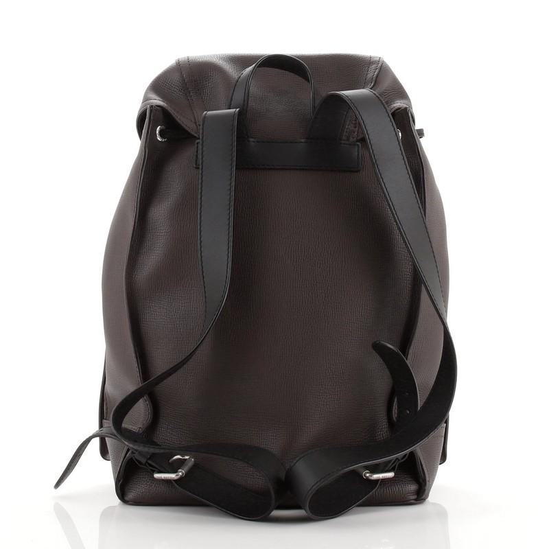 Black Louis Vuitton Canyon Backpack Utah Leather