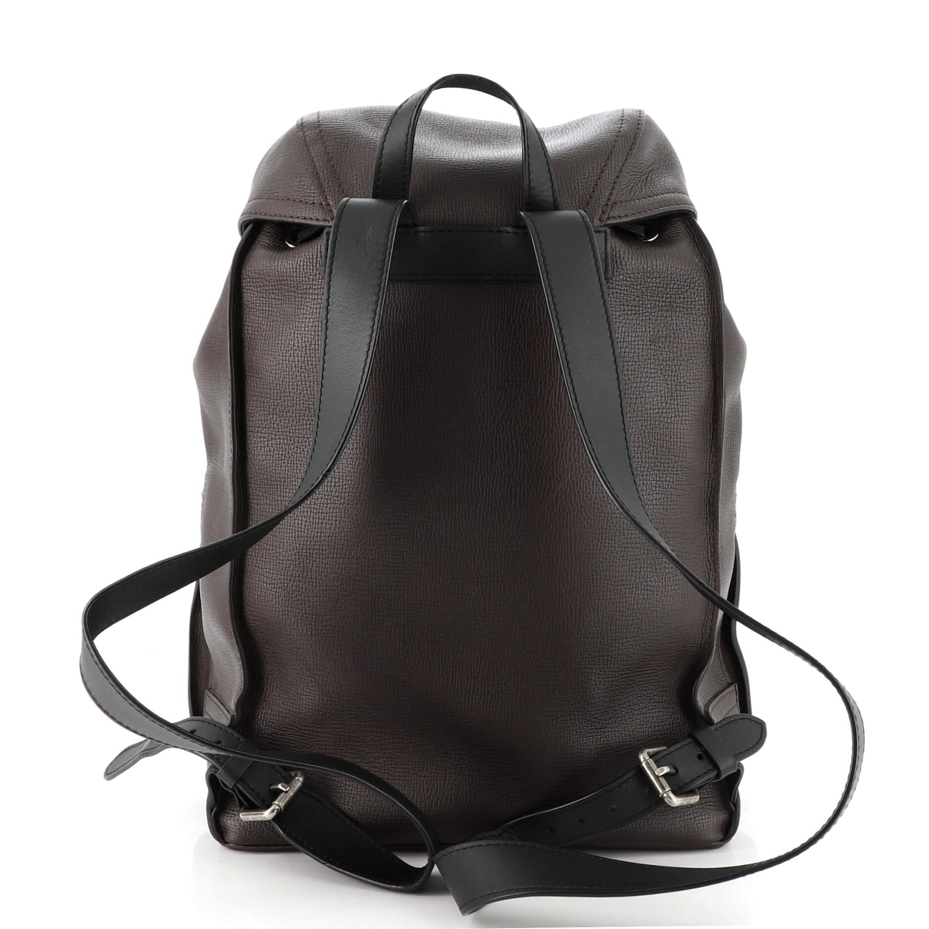 Black Louis Vuitton Canyon Backpack Utah Leather