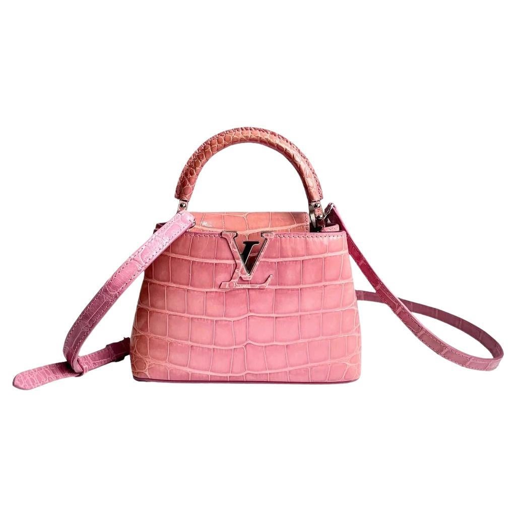 Louis Vuitton Capacines handbag in Pink Alligator