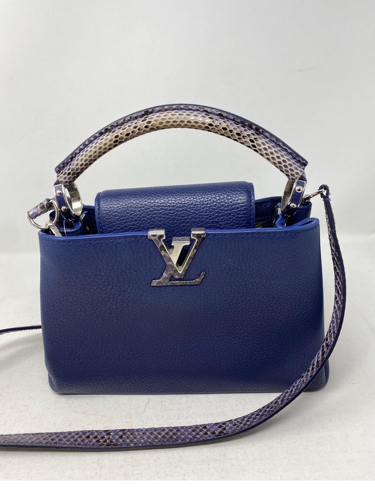 Louis Vuitton Capucine Python Bag  For Sale 7