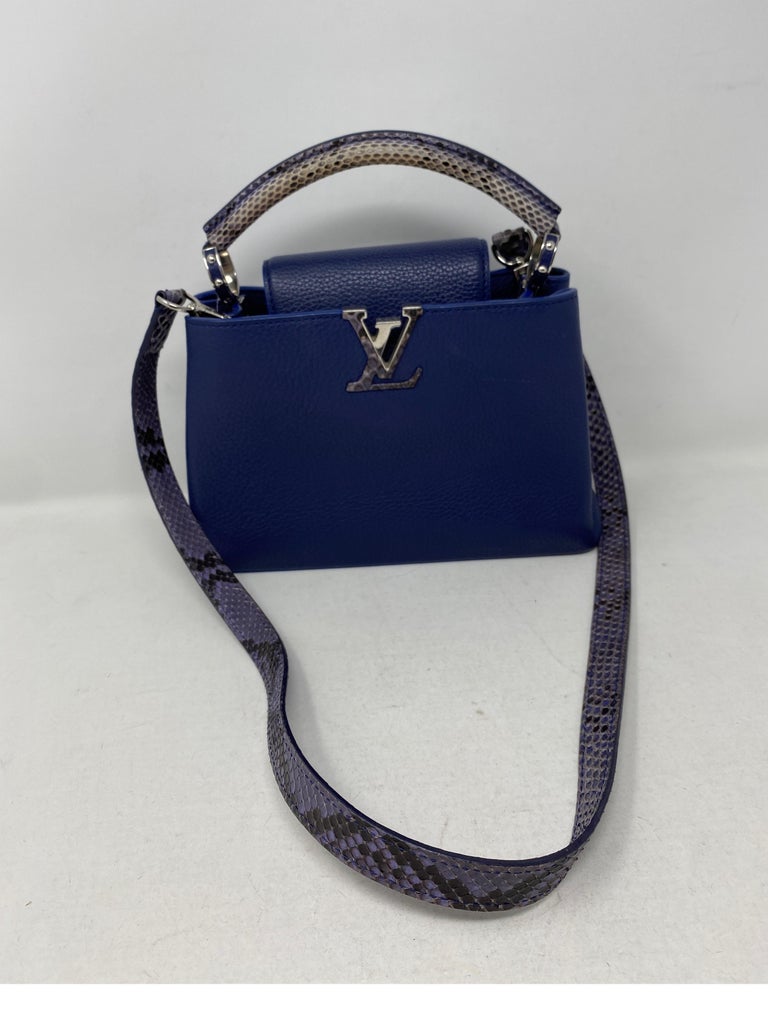 Louis Vuitton Capucine Python Bag  In Excellent Condition For Sale In Athens, GA
