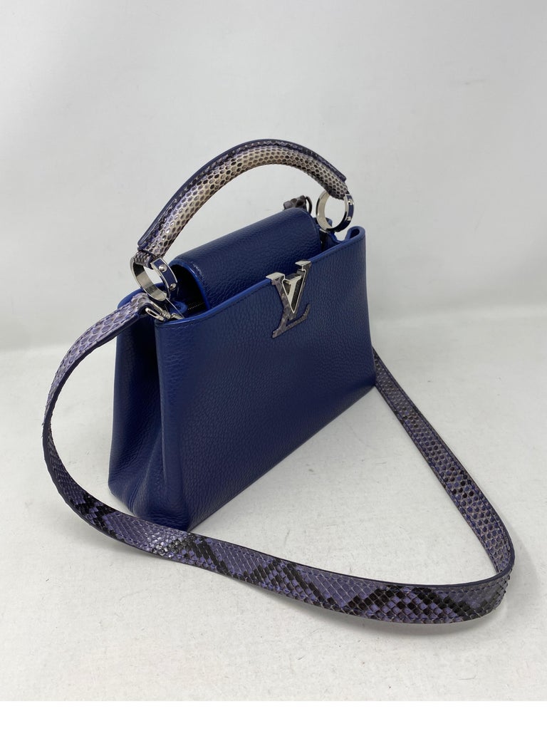 Women's or Men's Louis Vuitton Capucine Python Bag  For Sale