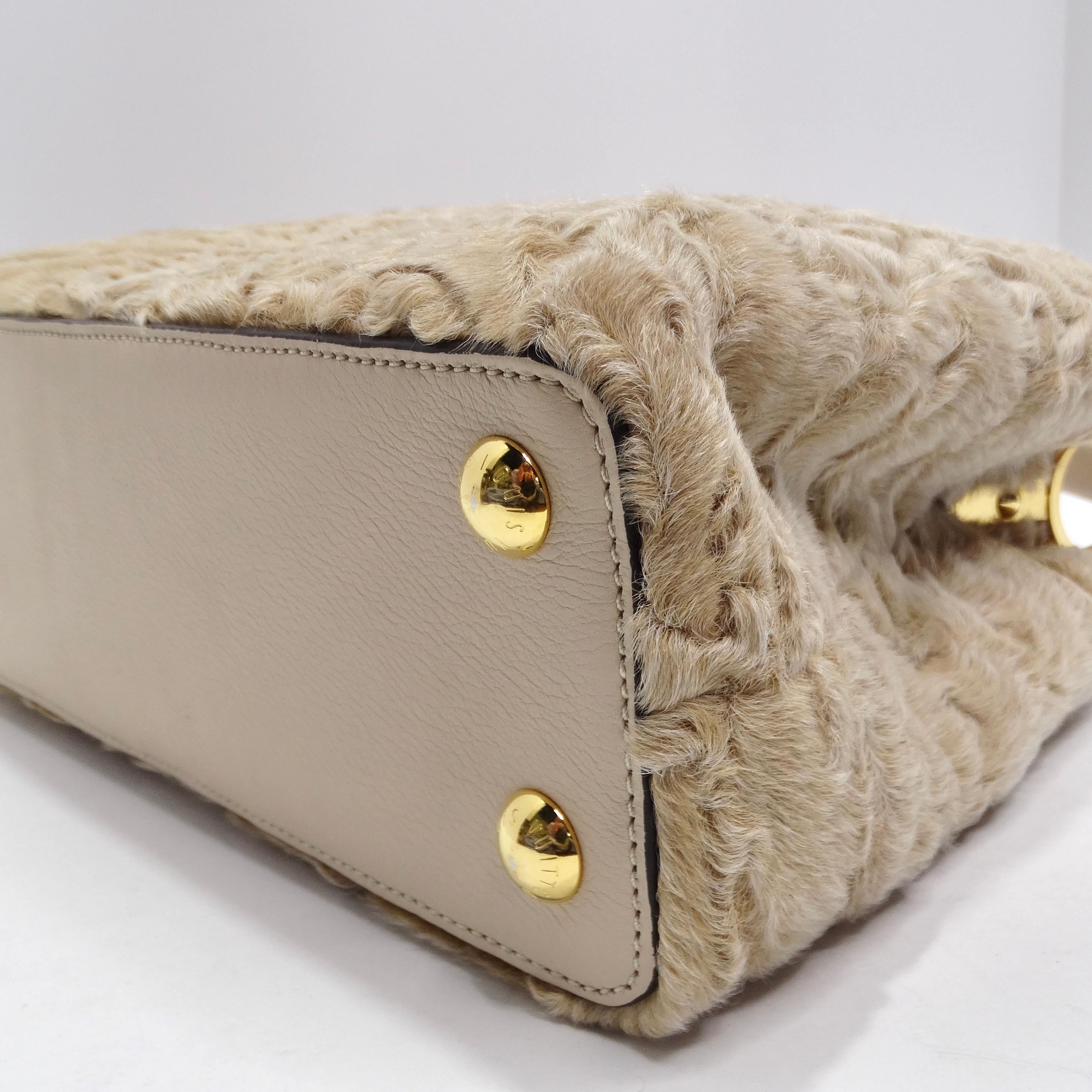 Louis Vuitton Capucines Astrakhan Fur Handbag  6