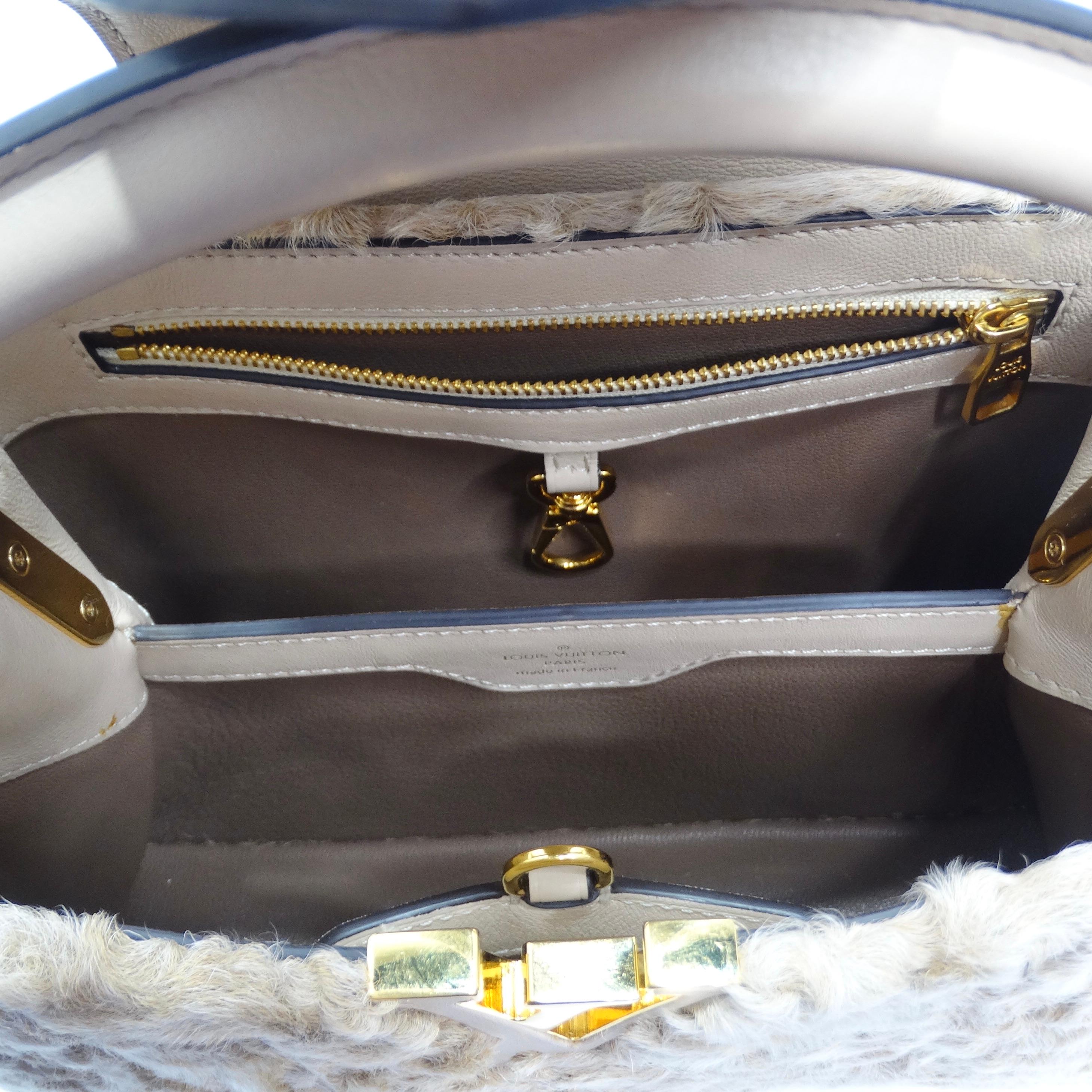 Louis Vuitton Capucines Astrakhan Fur Handbag  7