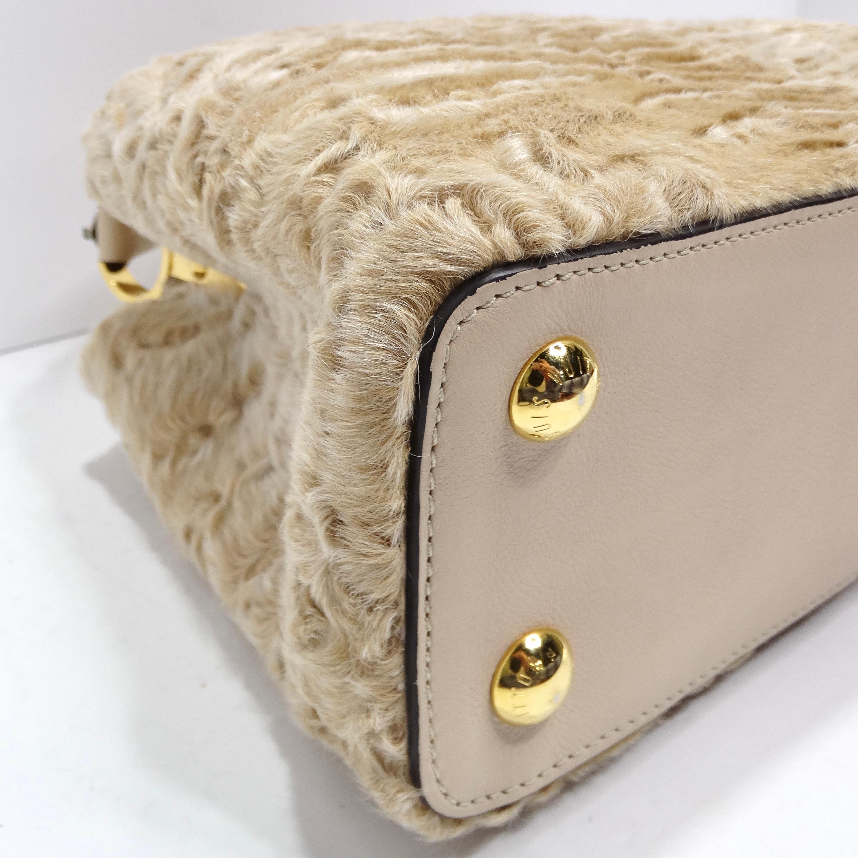 Louis Vuitton Capucines Astrakhan Fur Handbag  5