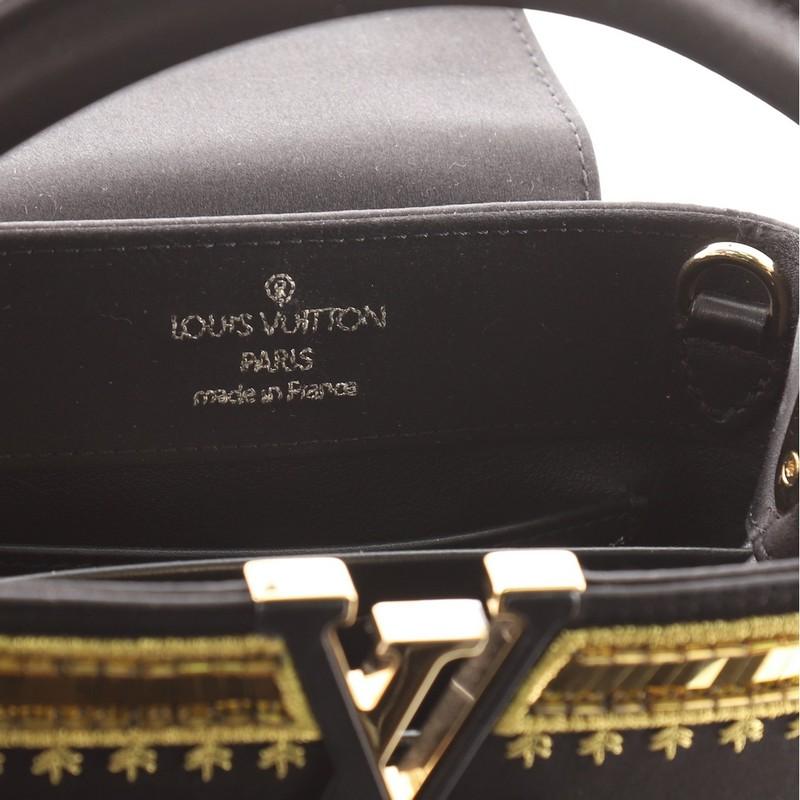 Louis Vuitton  Capucines Bag Embellished Satin Mini 4