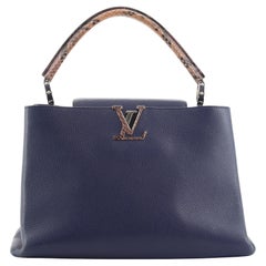 Louis Vuitton Capucines Bag Leather and Python MM