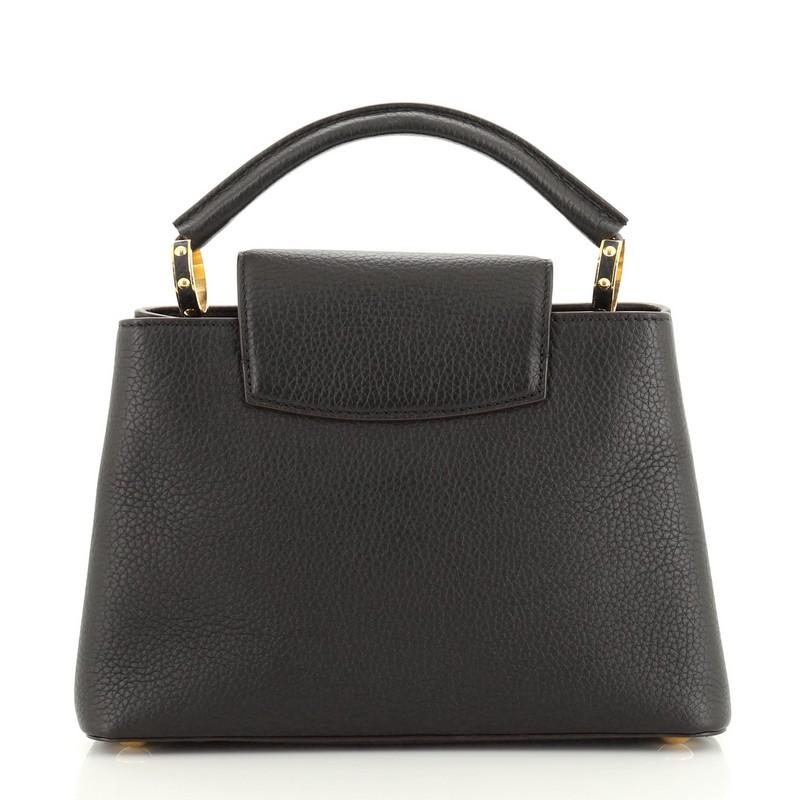 Black Louis Vuitton Capucines Bag Leather BB