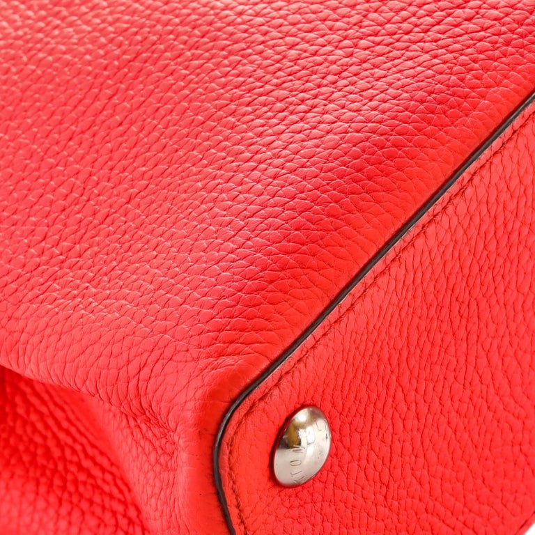 Louis Vuitton Capucines BB Handbag Leather In Black And Red - Praise To  Heaven