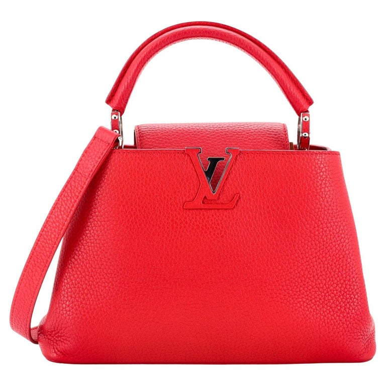 Louis Vuitton, Bags, Louis Vuitton Capucines Bag Leather With Rainbow  Braided Detail Bb Blue