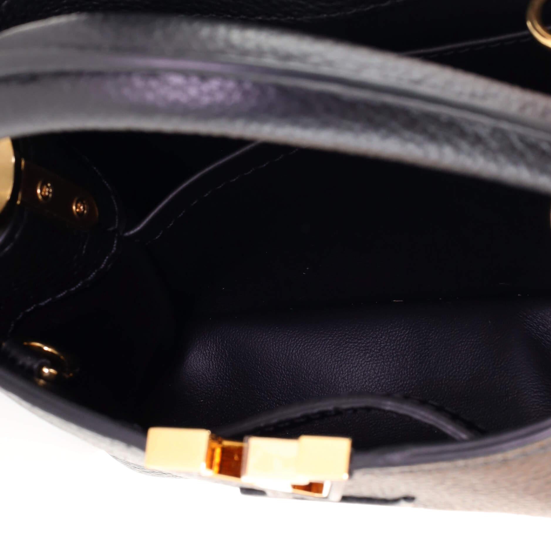 Louis Vuitton Capucines Bag Leather Mini In Good Condition In NY, NY