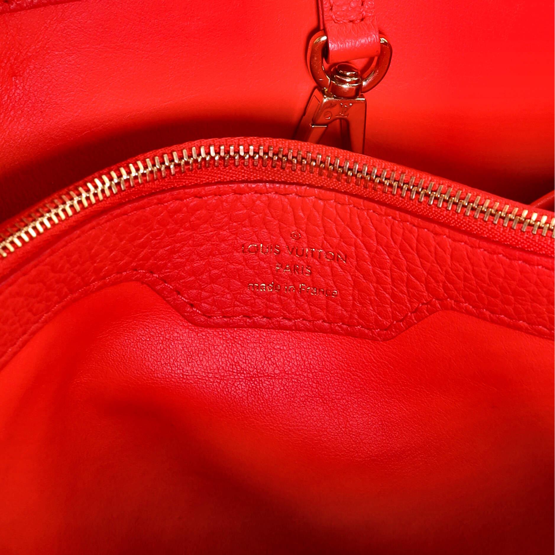 Louis Vuitton Capucines Bag Leather MM 1