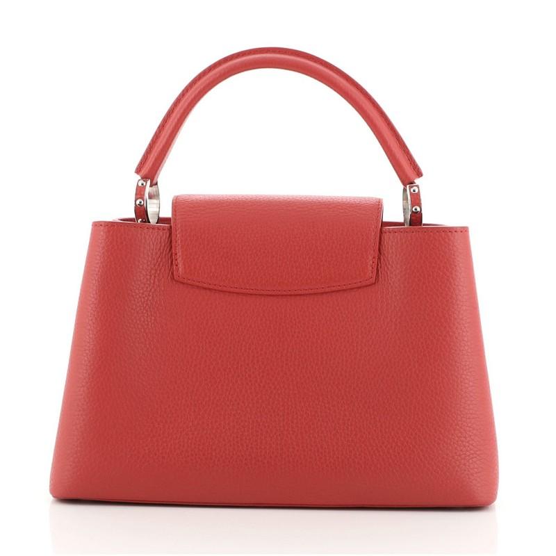 Pink Louis Vuitton Capucines Bag Leather PM