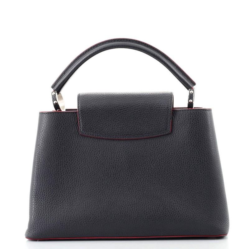 Black Louis Vuitton Capucines Bag Leather PM