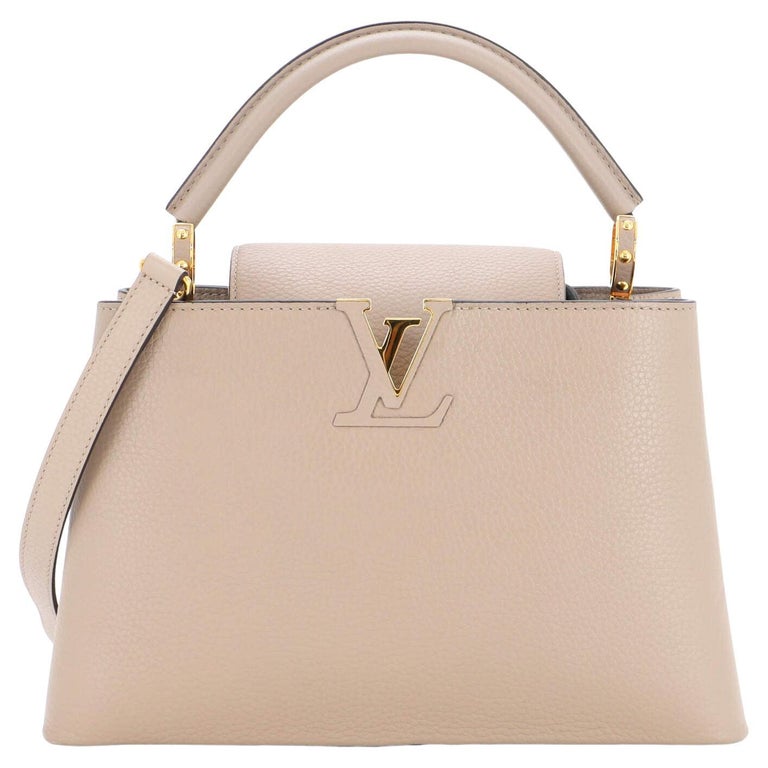 Louis Vuitton Capucines BB 2way Taurillon Leather Taupe Dark grey