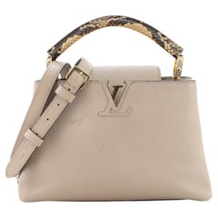 Louis Vuitton Capucines-Tasche aus Leder mit Python BB