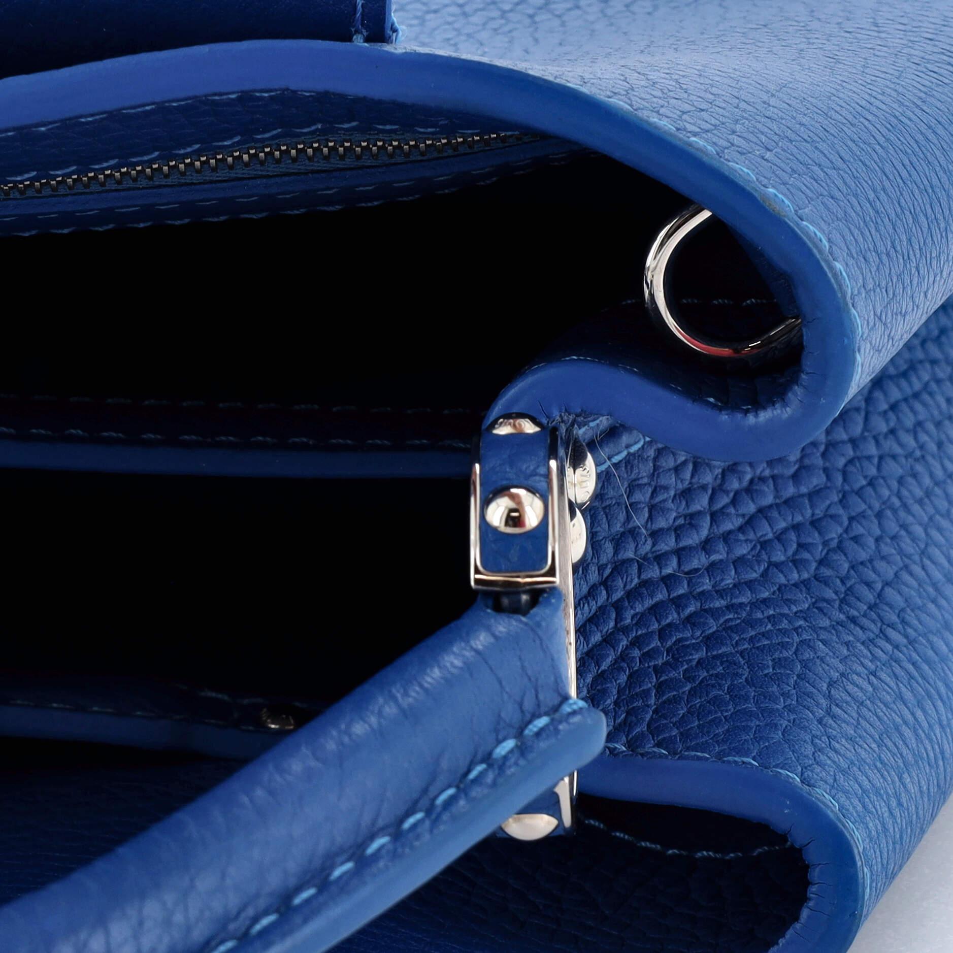 Louis Vuitton Capucines Bag Leather with Whipstitch Strap BB 3