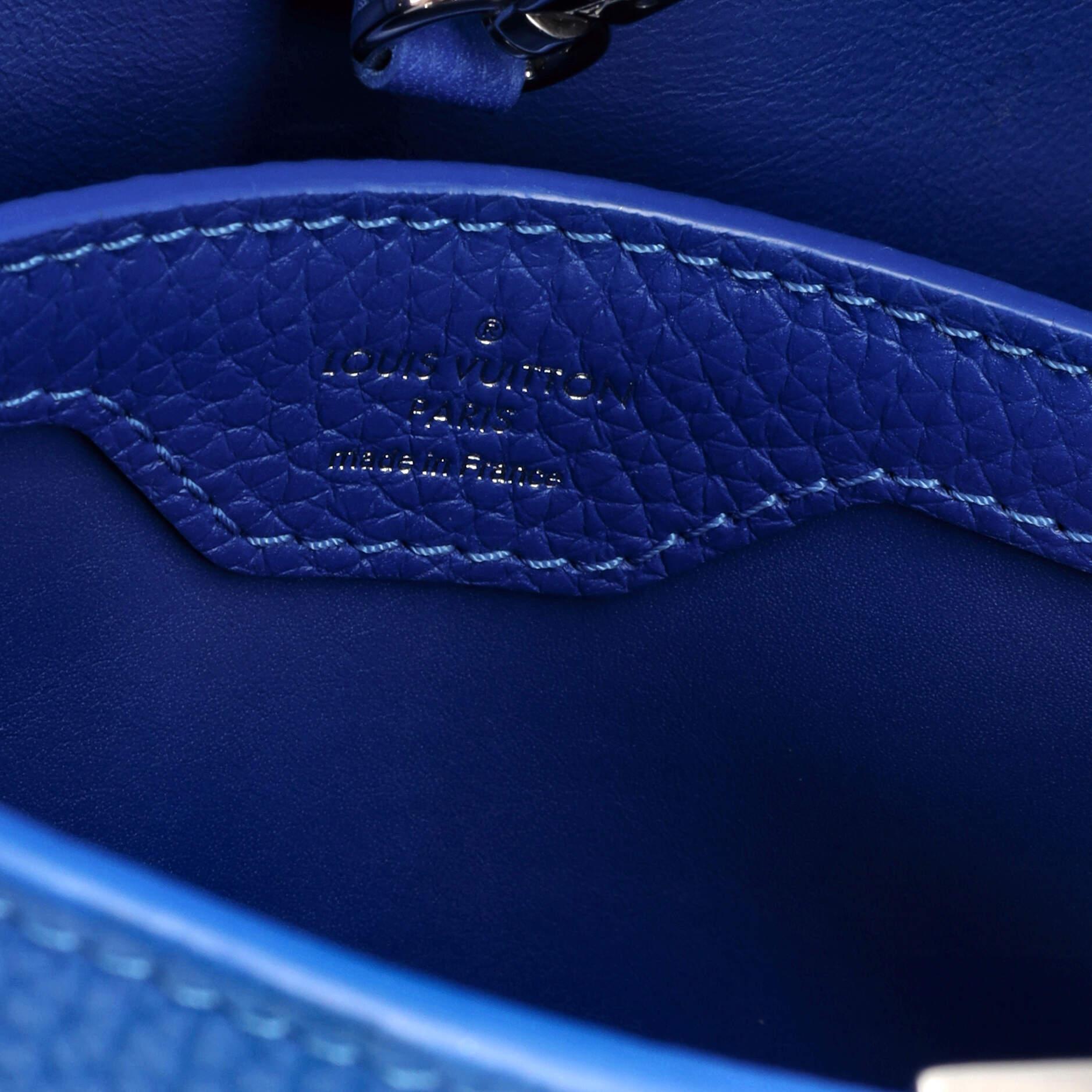 Louis Vuitton Capucines Bag Leather with Whipstitch Strap BB 4