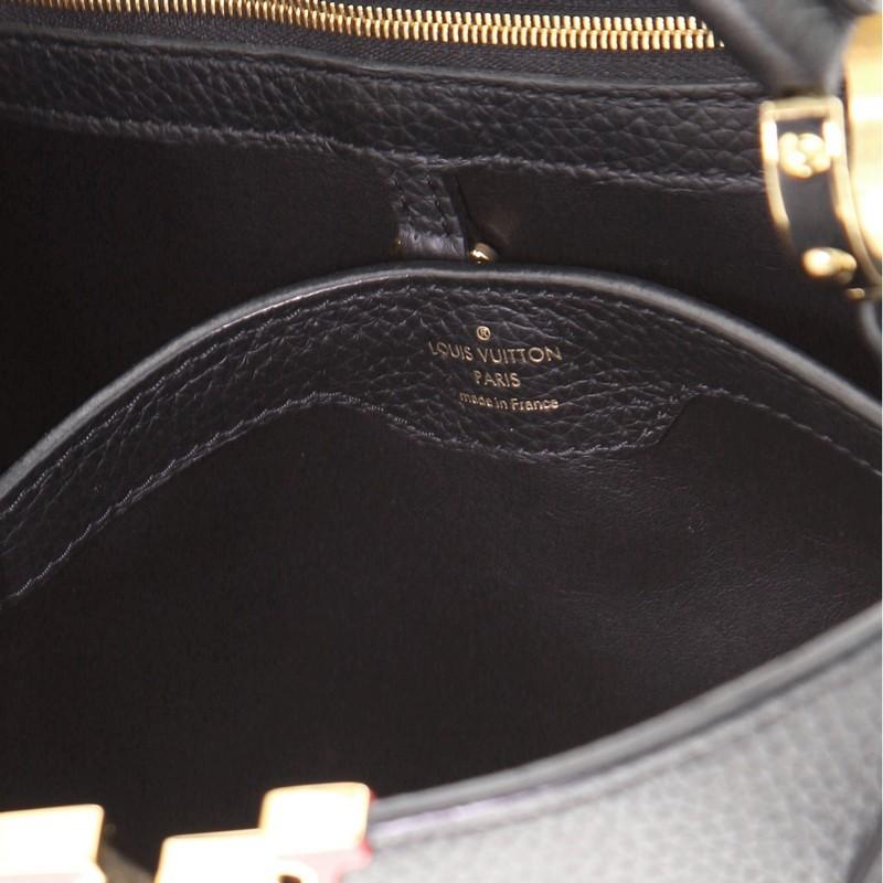 Louis Vuitton Capucines Bag Limited Edition Leather with Applique PM In Good Condition In NY, NY