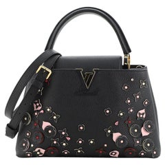 Louis Vuitton Capucines Bag Limited Edition Leather with Applique PM