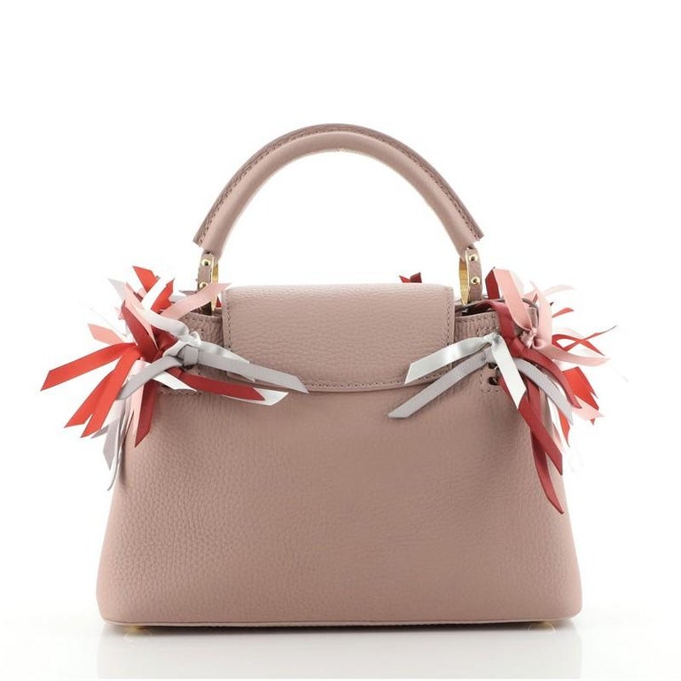 Louis Vuitton Capucines Bag Limited Edition Leather with Satin Ribbons BB  at 1stDibs