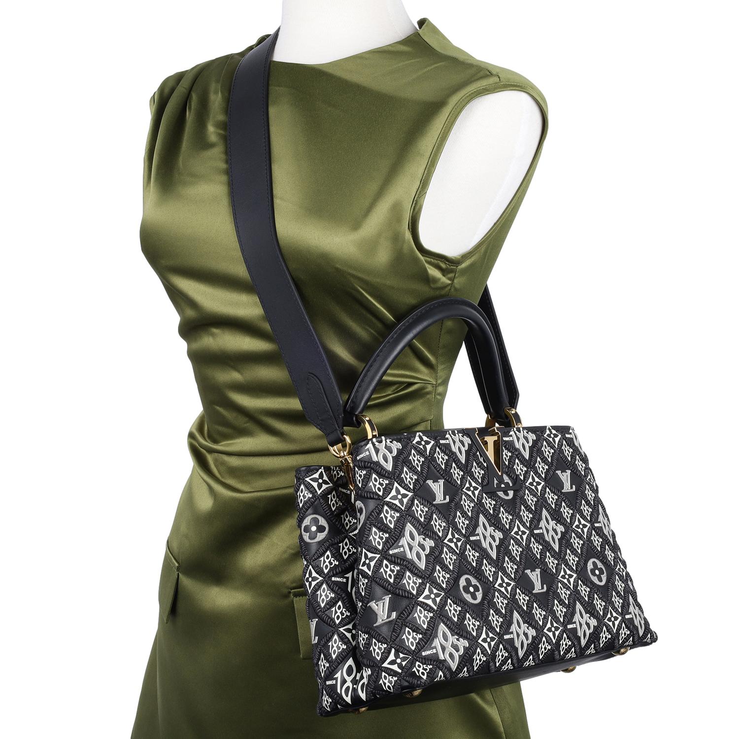Louis Vuitton Capucines Bag Limited Edition Since 1854 Monogram Calfskin Black In Excellent Condition For Sale In Salt Lake Cty, UT