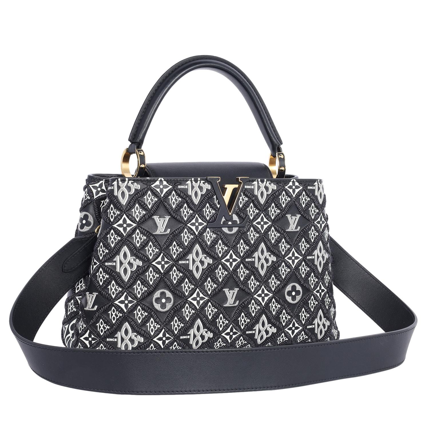 Louis Vuitton Capucines Bag Limited Edition Since 1854 Monogram Calfskin Black For Sale 1