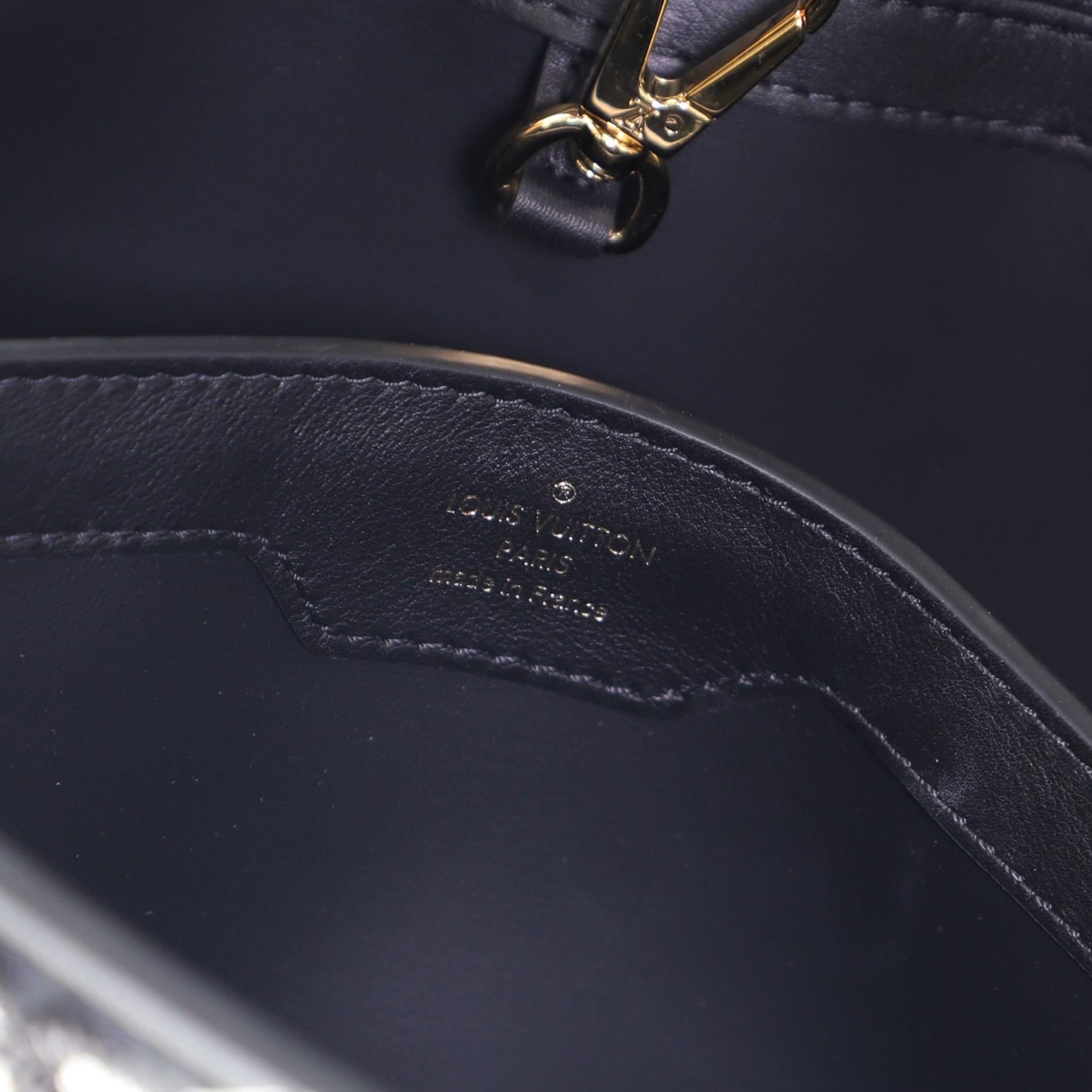 Black Louis Vuitton Capucines Bag Limited Edition Since 1854 Monogram Calfskin PM
