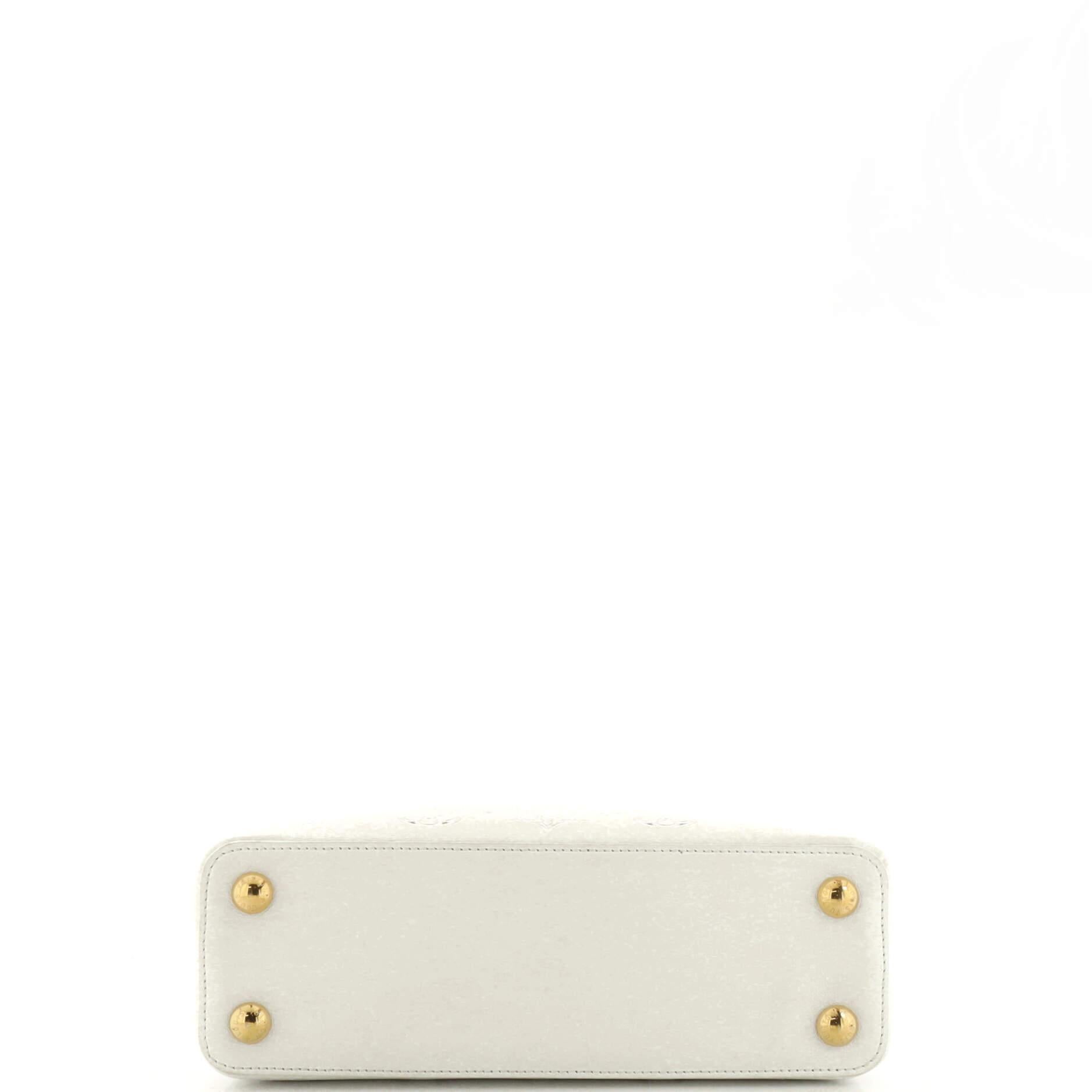 Louis Vuitton Capucines Bag Monogram Cutout Broderie Leather BB 1