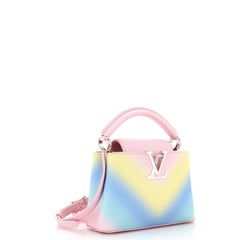 Louis Vuitton Capucines Bag Rainbow Gradient Leather Mini