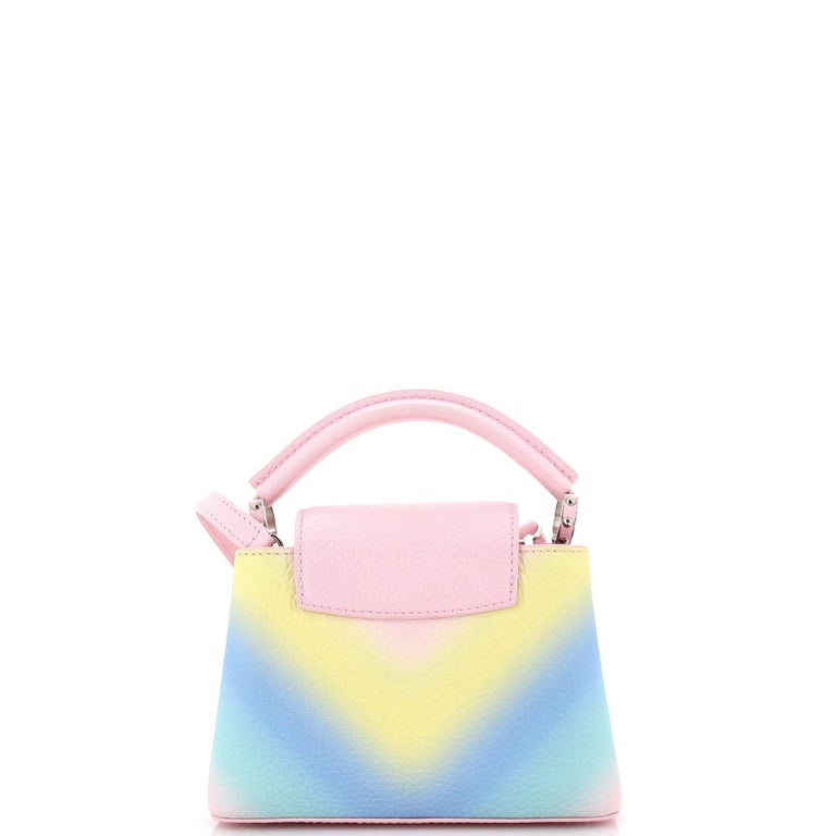 Louis Vuitton Capucines Bag Rainbow Gradient Leather Mini Auction