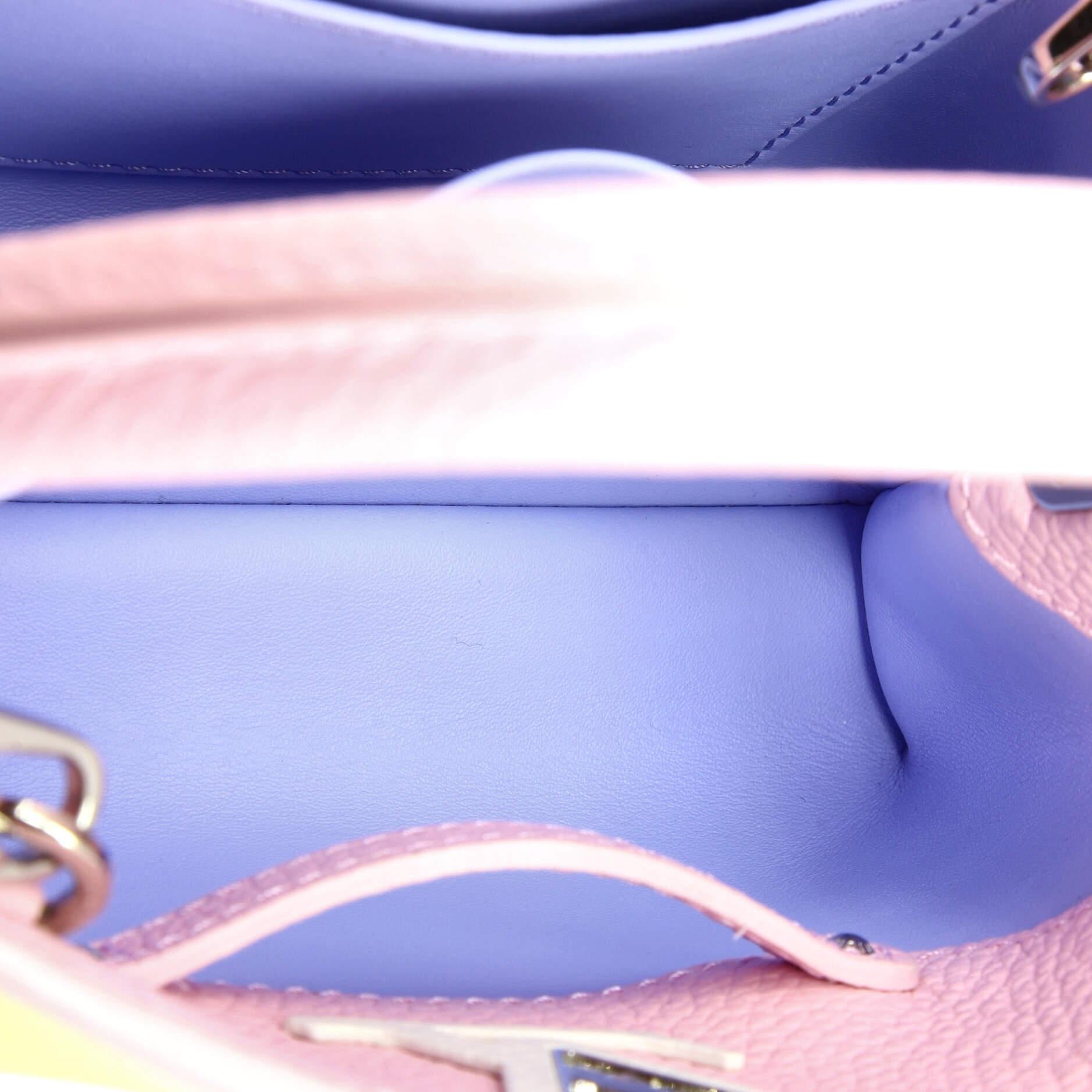 Louis Vuitton Capucines Bag Rainbow Gradient Leather Mini 1