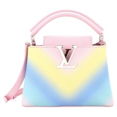 Capucines Tasche Regenbogen Gradient Leder Mini von Louis Vuitton