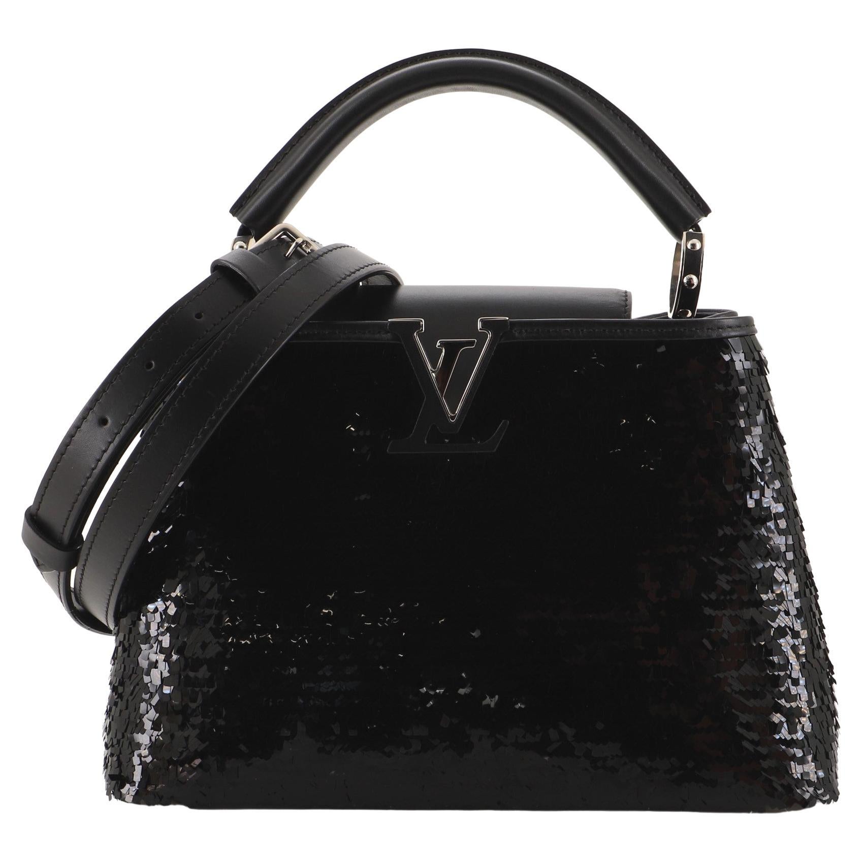 LOUIS VUITTON Ostrich Capucines BB Kiwi 126447