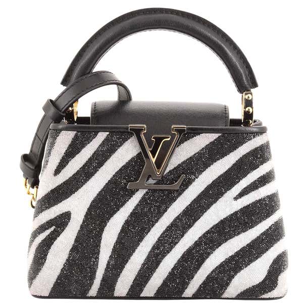 Louis Vuitton Capucines Bag Swarovski Crystal Embellished Leather Mini ...