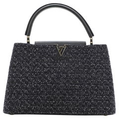 Louis Vuitton Capucines Tasche aus Tweed MM