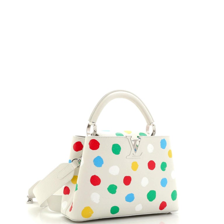 Louis Vuitton Capucines Bag Yayoi Kusama Painted Dots Taurillon