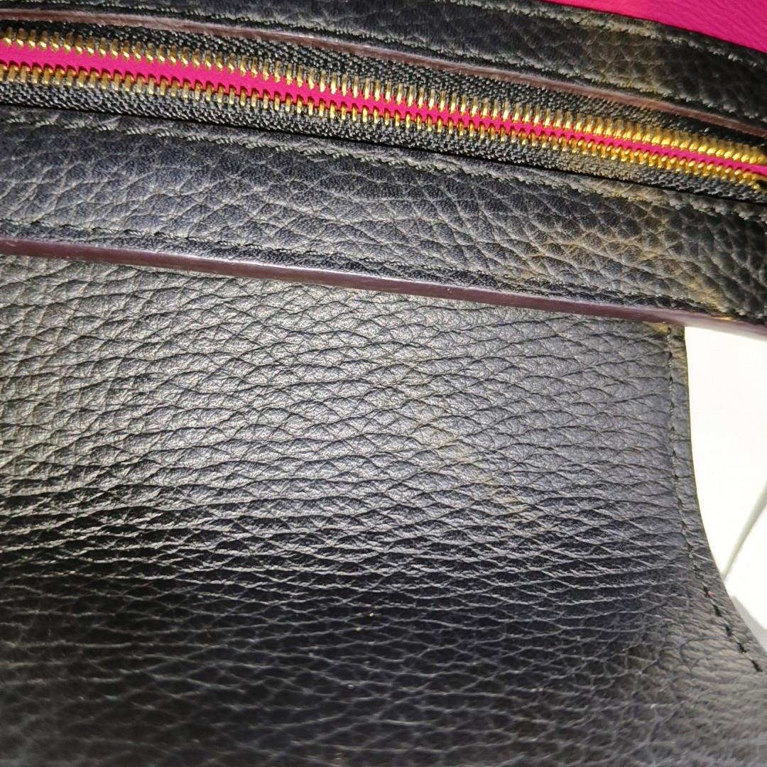 Louis Vuitton Capucines BB Black Leather Pink Interior Crossbody Bag 2