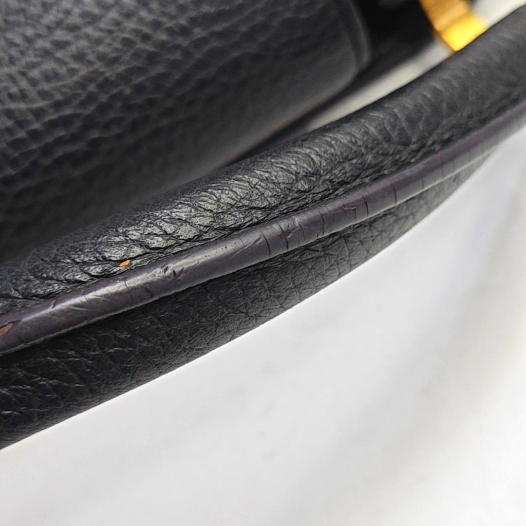 Louis Vuitton Capucines BB Black Leather Pink Interior Crossbody Bag 4